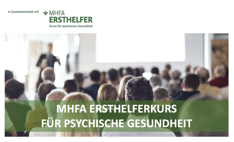 MHFA Ersthelferkurs für psychische Gesundheit
